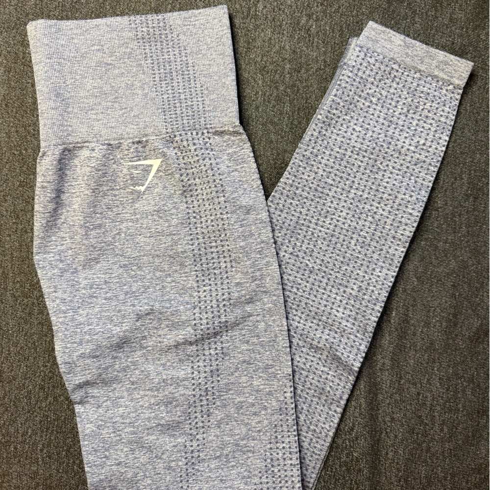 Gymshark Seamless High-Waist Leggings - Heather Blue